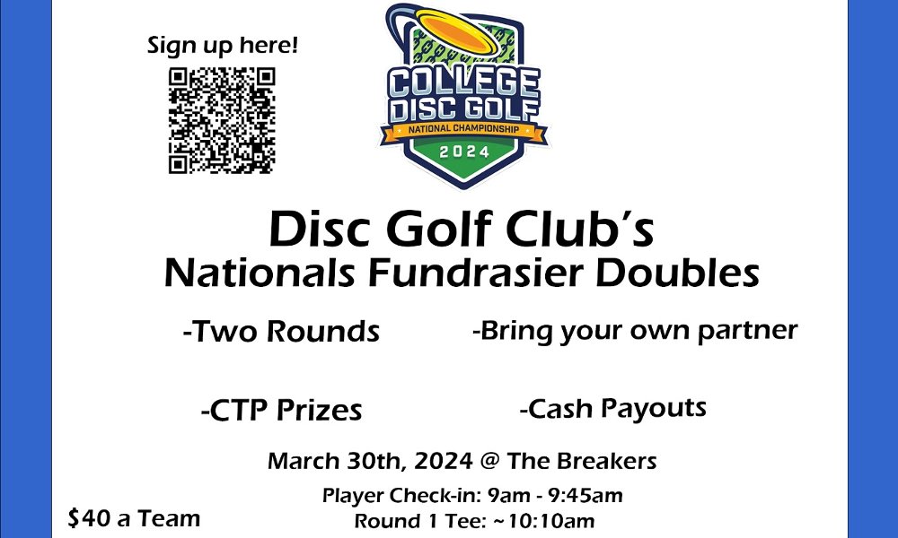 GV Disc Golf Club Nationals Fundraiser Doubles