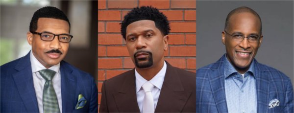 composite photo of, from left, Rashad Richey, Jalen Rose and Walter Kimbrough