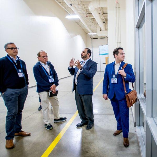 Delegates take a tour of the Shape Corp. Innovation Design Center
