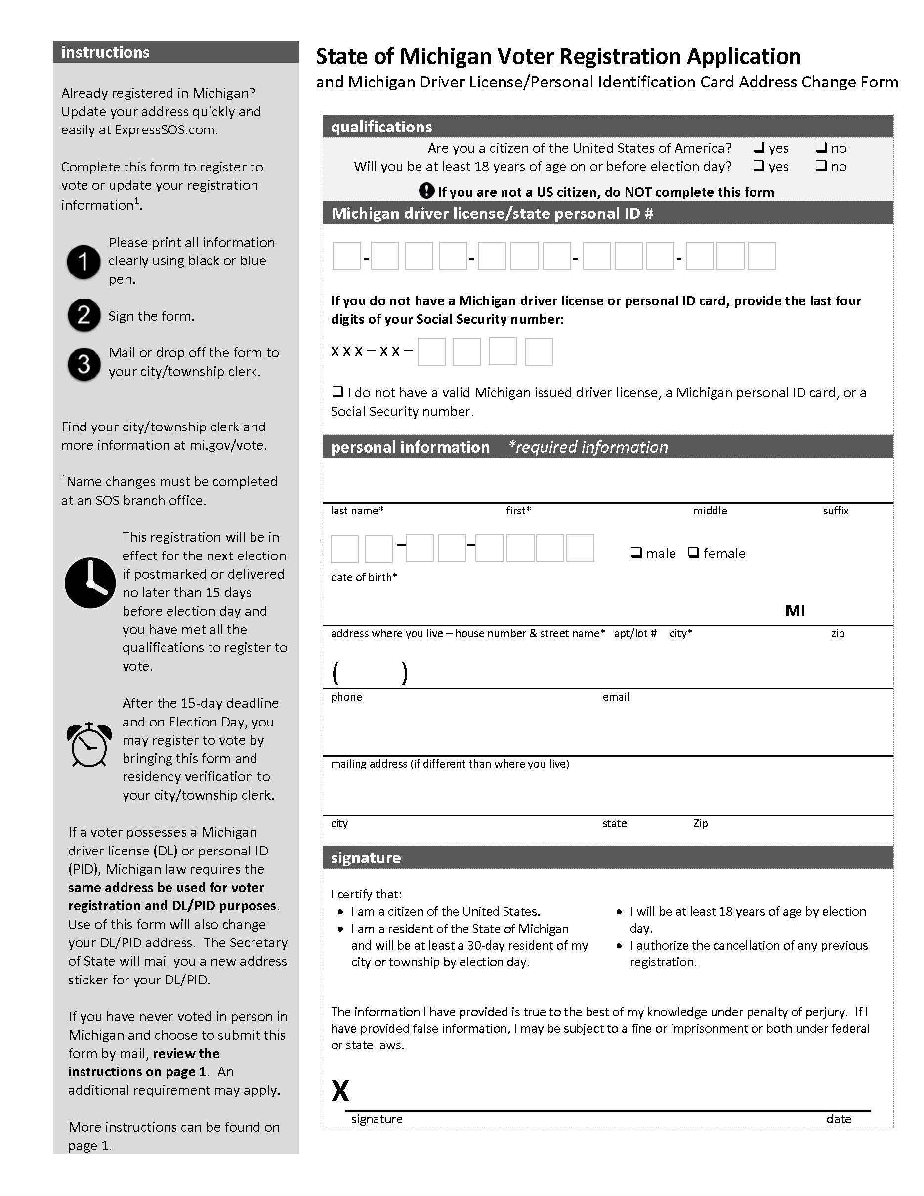 How Do I Vote? Community Service Learning Center Grand Valley State