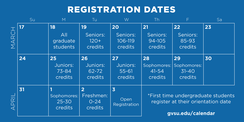 Grand Valley State Calendar