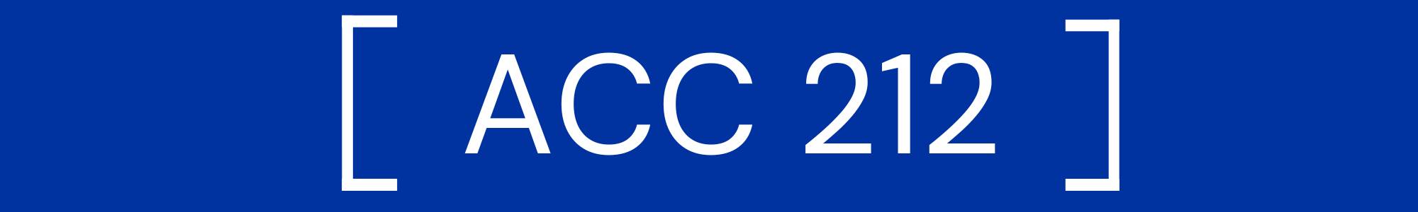 ACC 212 Banner