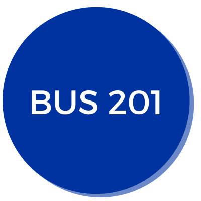 Button linking to BUS 201 information