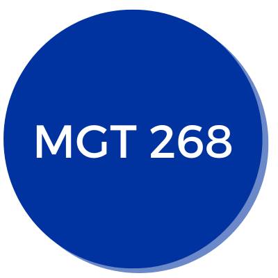 Button Linking to MGT 268 Information