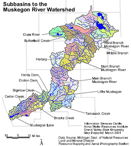 Muskegon River Watershed Project - Study Area - Robert B. Annis Water ...