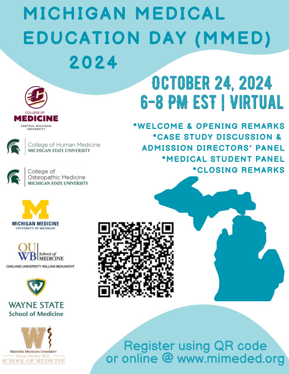 Flyer with save the date info, October 24 from 6-8pm virtual.