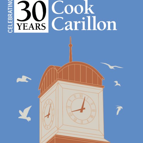 Celebrating 30 years Cook Carillon, Carillon Tower with birds flying around it