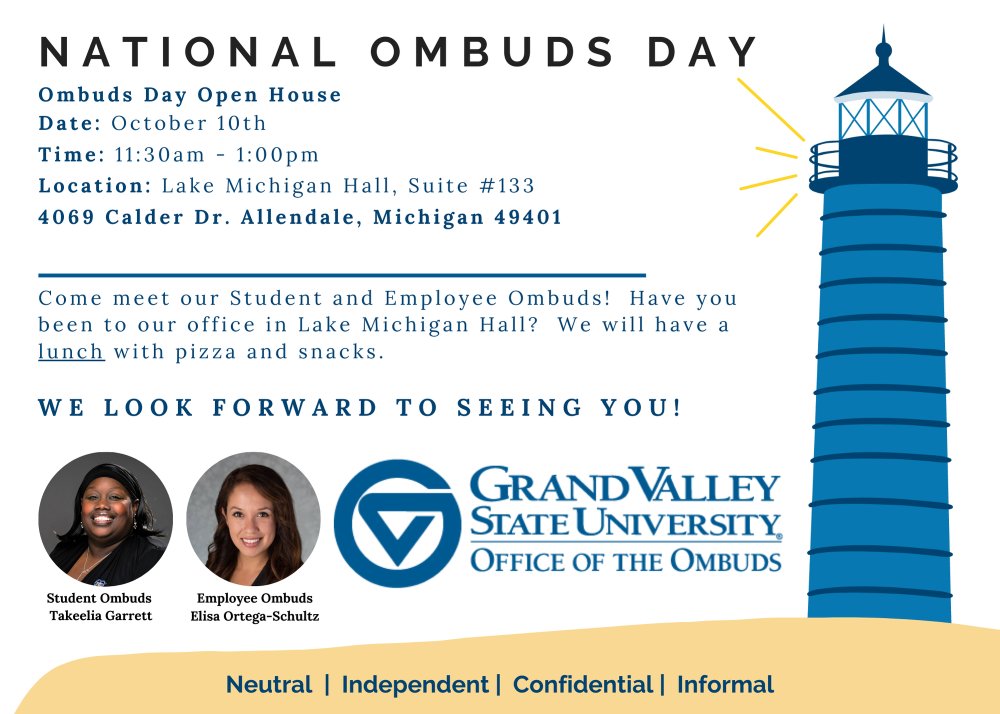 National Ombuds Day - 10/10 at 11:30am