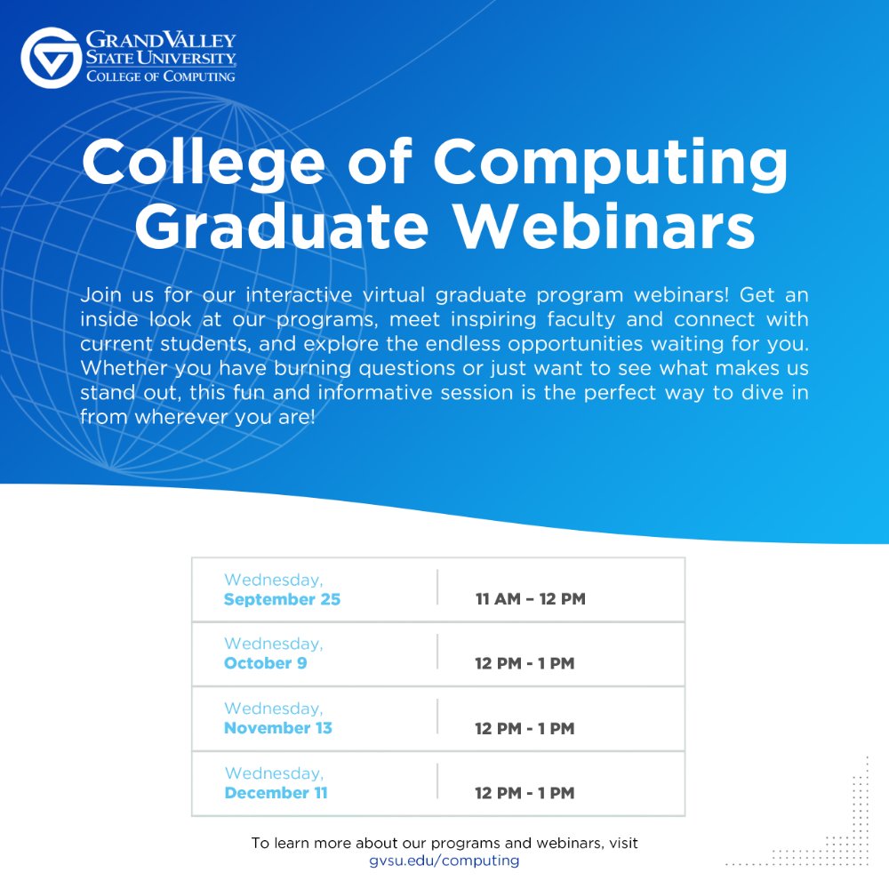 College of Computing Graduate Webinars