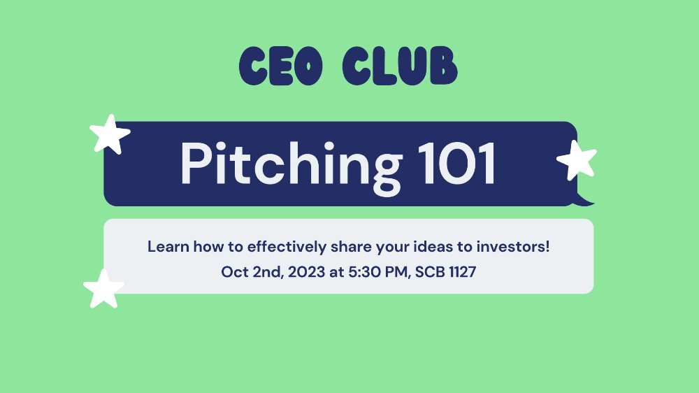 CEO Club Pitching 101