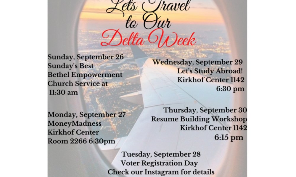 Lets Travel to our Delta Week: Resume Building Workshop