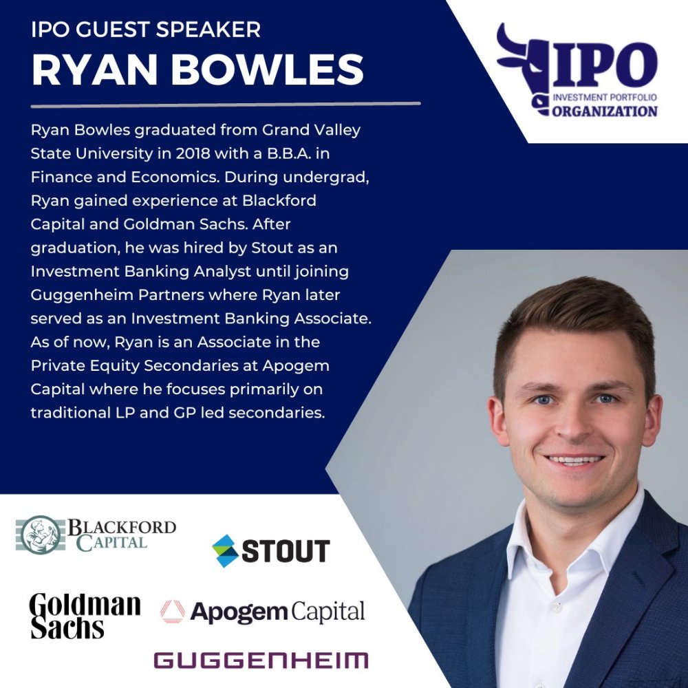 IPO Guest Speaker Ryan Bowles