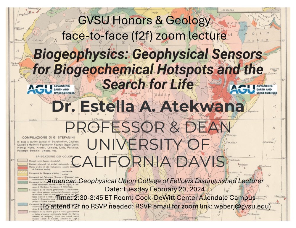 Biogeophysics: Geophysical Sensors for Biogeochemical Hotspots and the Search for Life event poster