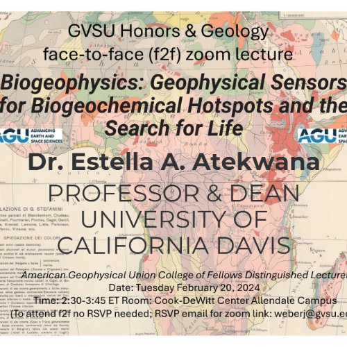 Biogeophysics: Geophysical Sensors for Biogeochemical Hotspots and the Search for Life event poster