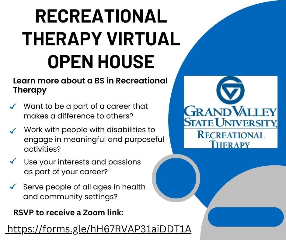 GVSU Recreational Therapy Virtual Open House: About the Bachelor's Program