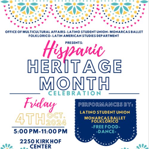 Hispanic Heritage October 4 event flyer