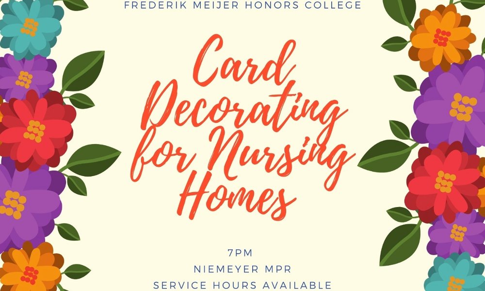 Card decorating for Nursing Homes