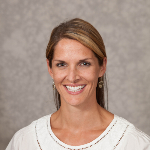 Jennifer Moore portrait in white shirt