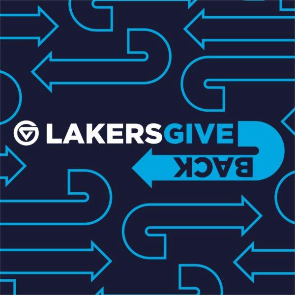 Lakers Give Back with arrows