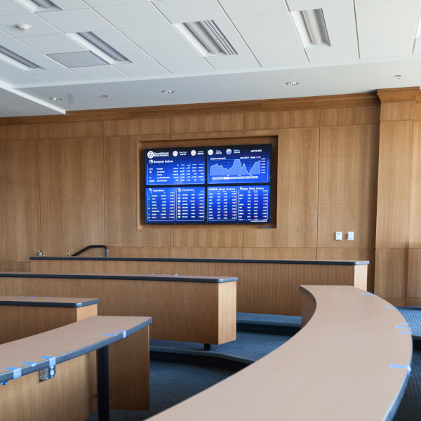 Photo of classroom in the L. William Seidman Center.