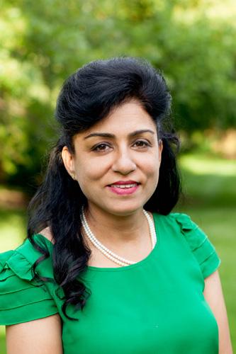 Sonia Dalmia, professor of economics, grew up in India