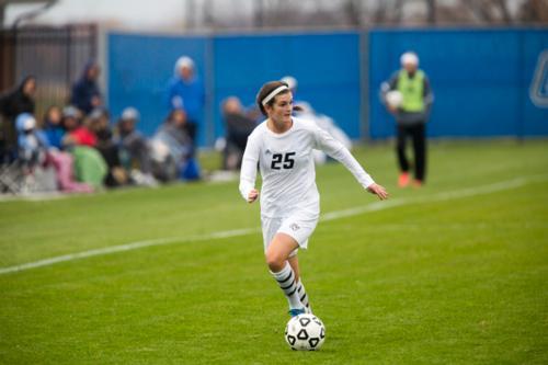Senior Tayler Ward is pictured. The Laker soccer team plays in the GLIAC semifinals against Ferris State Friday.