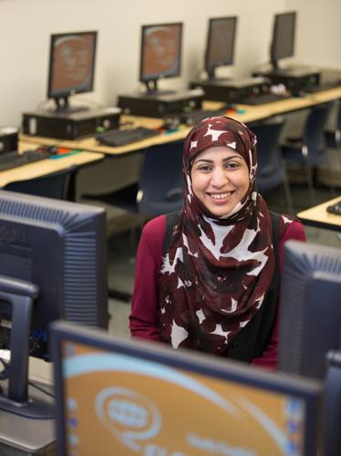 Yasmen Alelaiw and other ELS Language Center students will move to Au Sable Hall in August.
