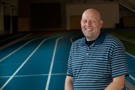 T.J. Maciak works in the Johnson Center for Philanthropy and was instrumental in bringing the Transplant Games to campus.