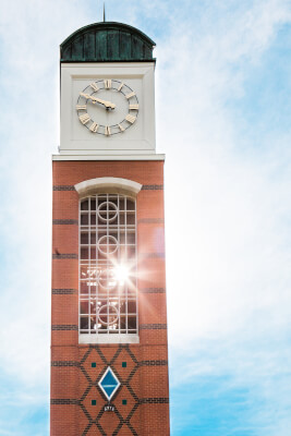 Clock tower on Allendale Campus