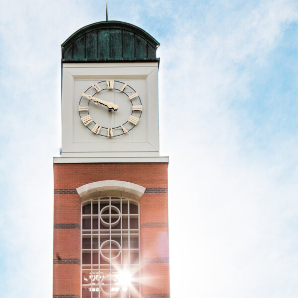 Clock tower on Allendale Campus