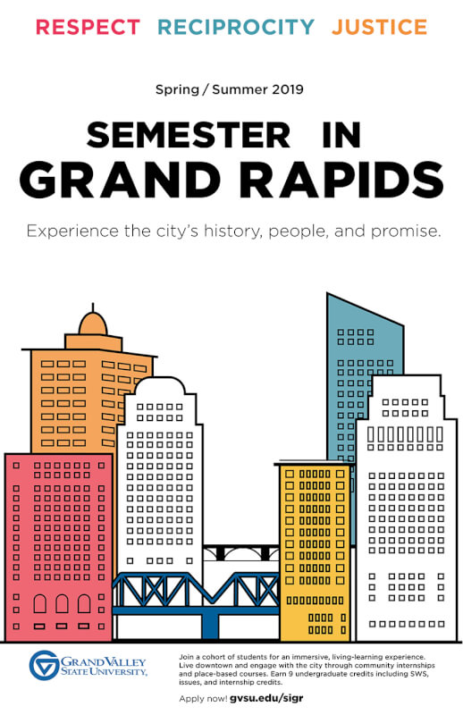 flyer for Semester in Grand Rapids program