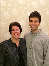 Mother and son Jennifer and Matt Zoeteman will earn nursing degrees at the December 6 commencement.