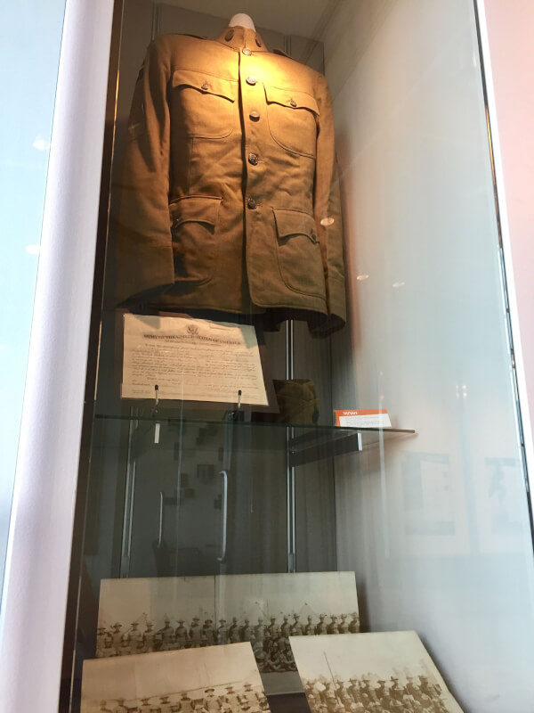 Russel Kirkhof's World War I-era uniform.