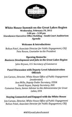 The Summit Agenda