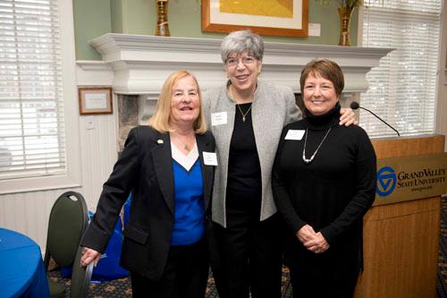 From left are Joan Boand, Donna Lopiano and Patti Rowe.