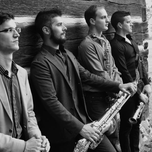 Members of the Donald Sinta Quartet include (from left to right) Danny Hawthorne-Foss, Joe Girard, Zach Stern and Dan Graser.