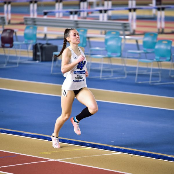 Nicole Sreenan runs in the 400-meter race at the NCAA Division II National Championships.