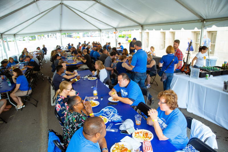 Prior to the game, a special tailgate event took place at Grand Valley's Detroit Center.