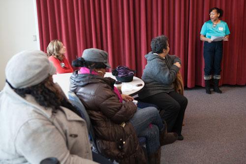 Martha Moore participates during a marathon reading of King's works during the 2013 Dr. Martin Luther King Jr. Commemoration. Volunteers are needed for the 2014 event.