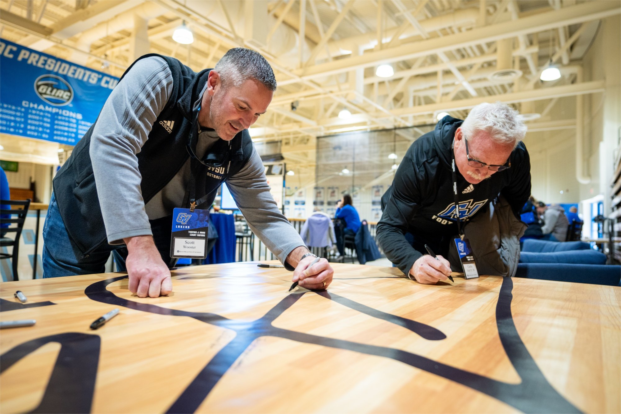 Fieldhouse Arena court named in honor of President Emeritus Thomas J ...