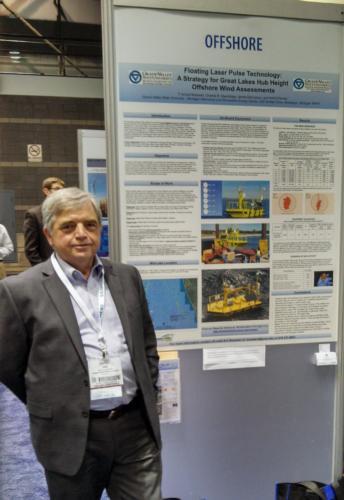 Arn Boezaart, director of MAREC, at the WINDPOWER Conference and Exhibition in Chicago.