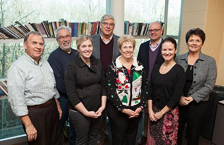 Dana Munk, far right, is pictured with the part-time faculty advisory council.