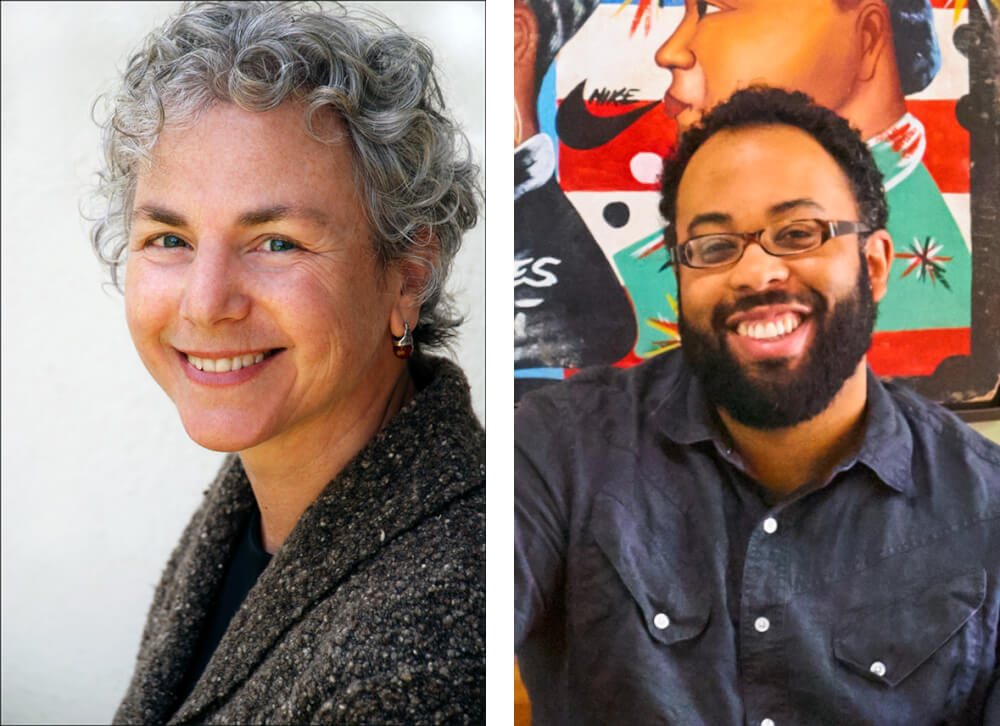 Ellen Bass, left, and Kevin Young will give readings of their poetry on Oct. 3.