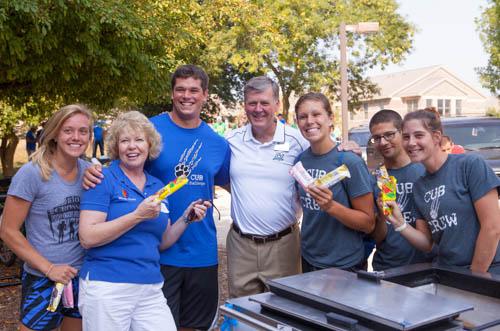 President Haas and his wife, Marcia Haas, will greet families and students on August 20 by Kleiner Commons.
