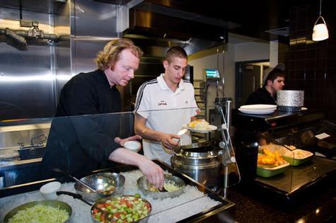 Photo by Mohamed Azuz<br>March's international dinner featured food from Latvia.