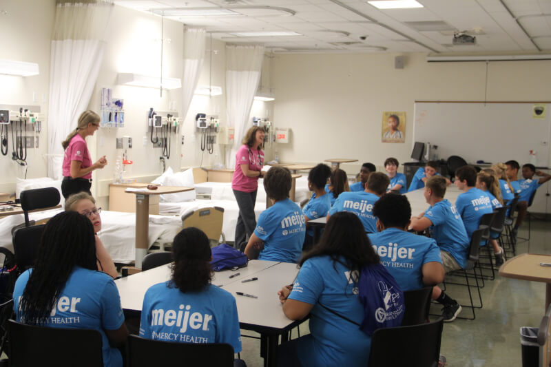 Area teenagers were able to experience what it's like to be a physical therapist, sonographer, speech-language pathologist and other health professions during a summer camp held at Grand Valley.