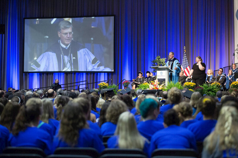 The 2016 convocation will begin at 11:30 a.m. on August 26 in the Fieldhouse Arena.
