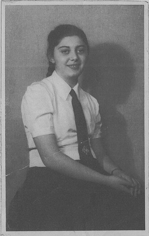 Magda Brown as a young woman. 