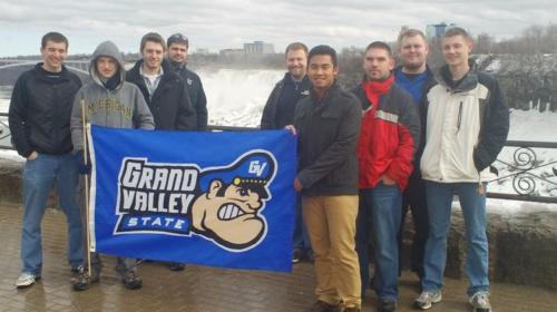 A group of Grand Valley students who attended the ASME District B Conference in Toronto.
