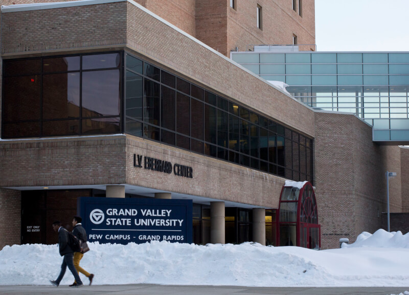 A picture of the Eberhard Center in Grand Rapids.